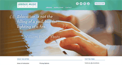 Desktop Screenshot of lerouxmusic.com